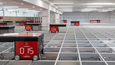 A glimpse behind the scenes: our new automatic warehouse and order picking system